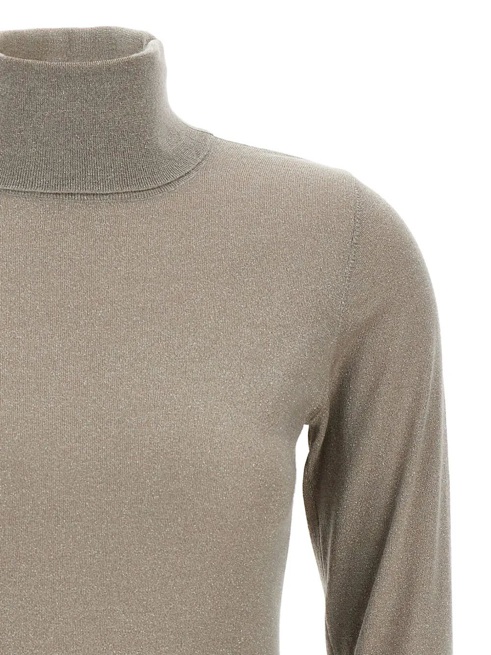 BRUNELLO CUCINELLI Brunello Cucinelli Women Sparkling Cashmere And Silk Lightweight Turtleneck Sweater