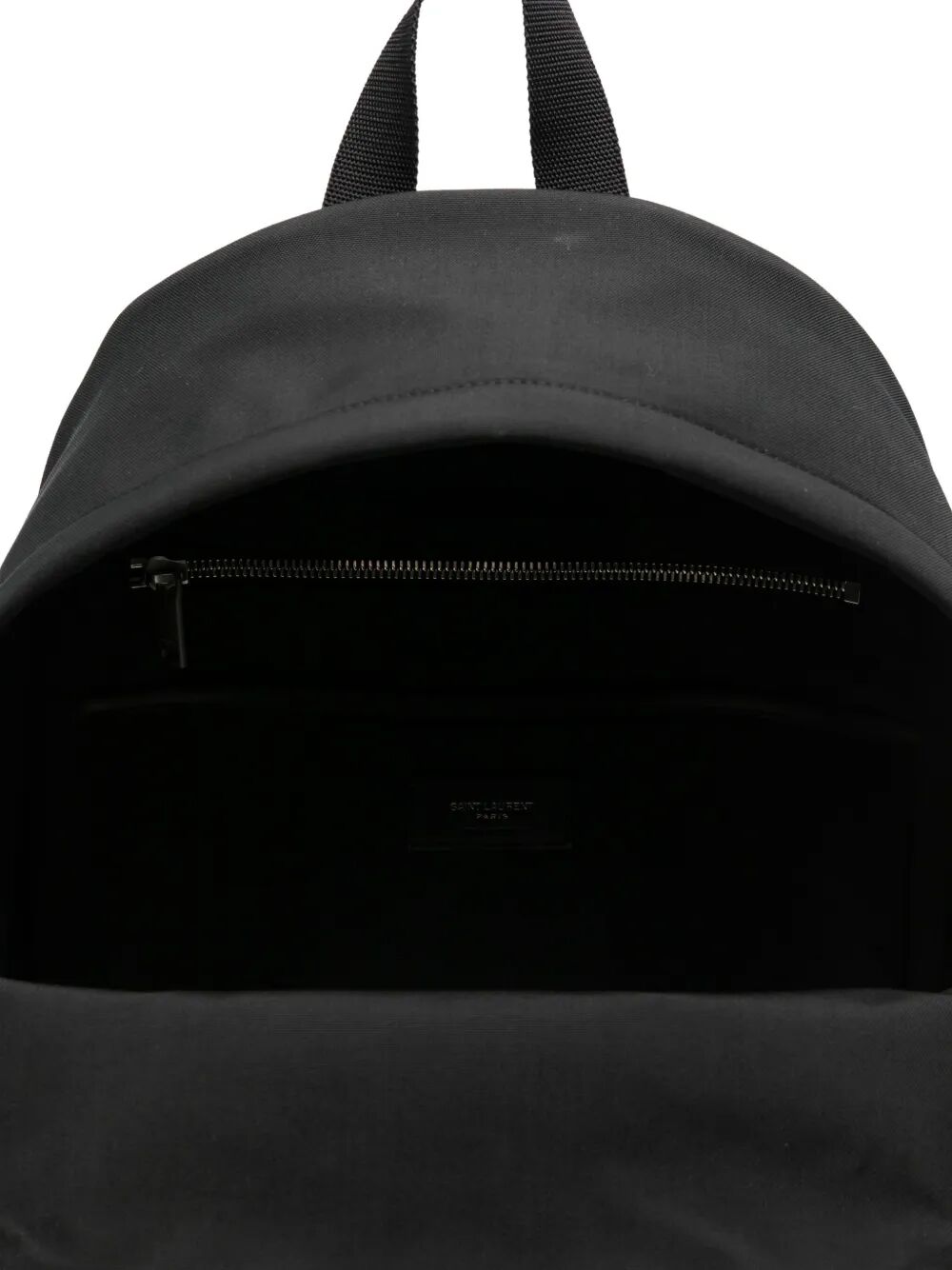 Saint Laurent Men Zaino City In Pelle Nera Matt