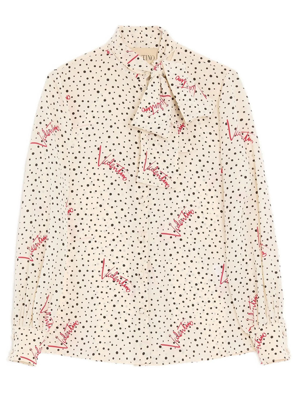 VALENTINO GARAVANI Camicia In Crepe De Chine Bollicine Plusdepois Women