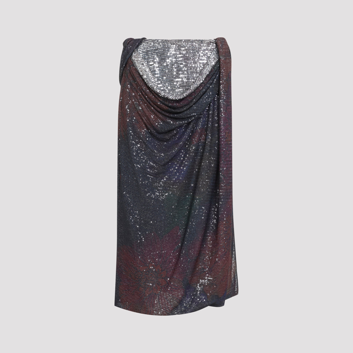Maison Margiela Sequins Draped Maxi Skirt Women