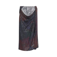 Maison Margiela Sequins Draped Maxi Skirt Women