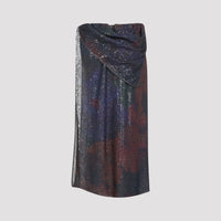 Maison Margiela Sequins Draped Maxi Skirt Women