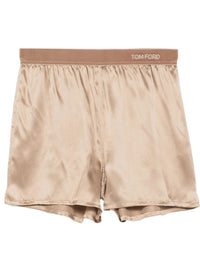 TOM FORD Tom Ford Women Logo-Waistband Silk Shorts