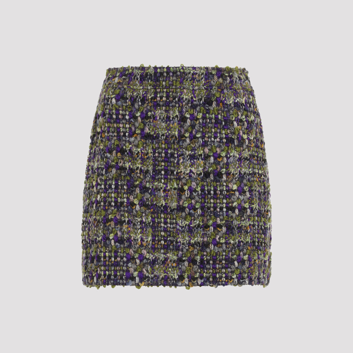 Saint Laurent Tweed Mini Skirt Women