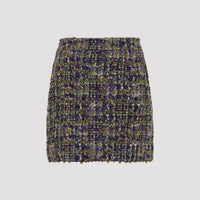 Saint Laurent Tweed Mini Skirt Women