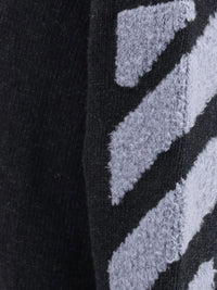 Off-White Men Diag Fuzzy Knit Crewneck