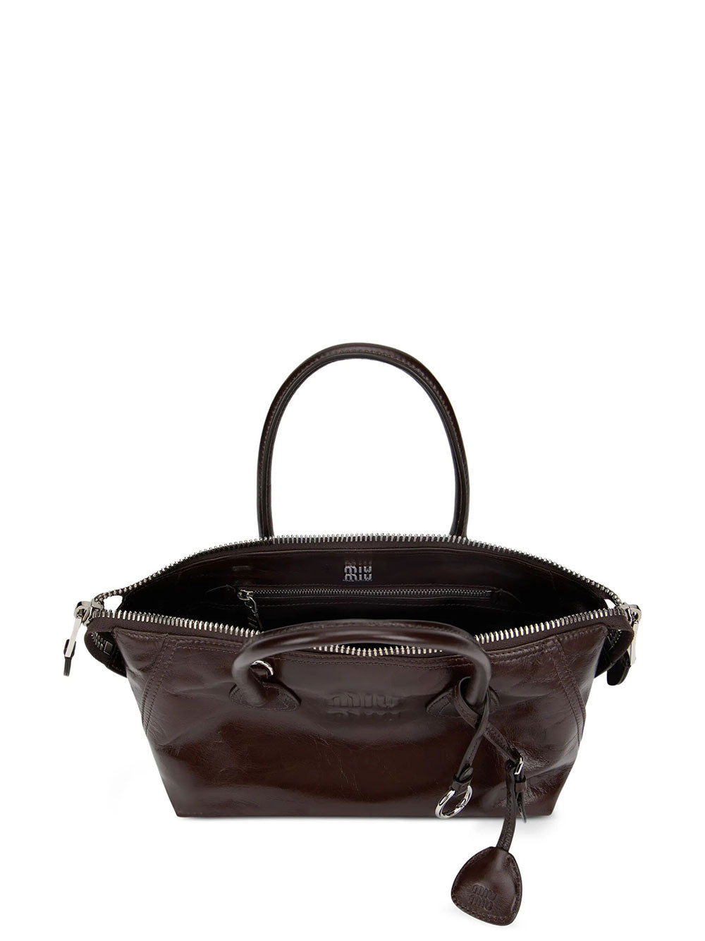 MIU MIU Miu Miu Women Borsa Tote In Pelle Con Logo In Rilievo