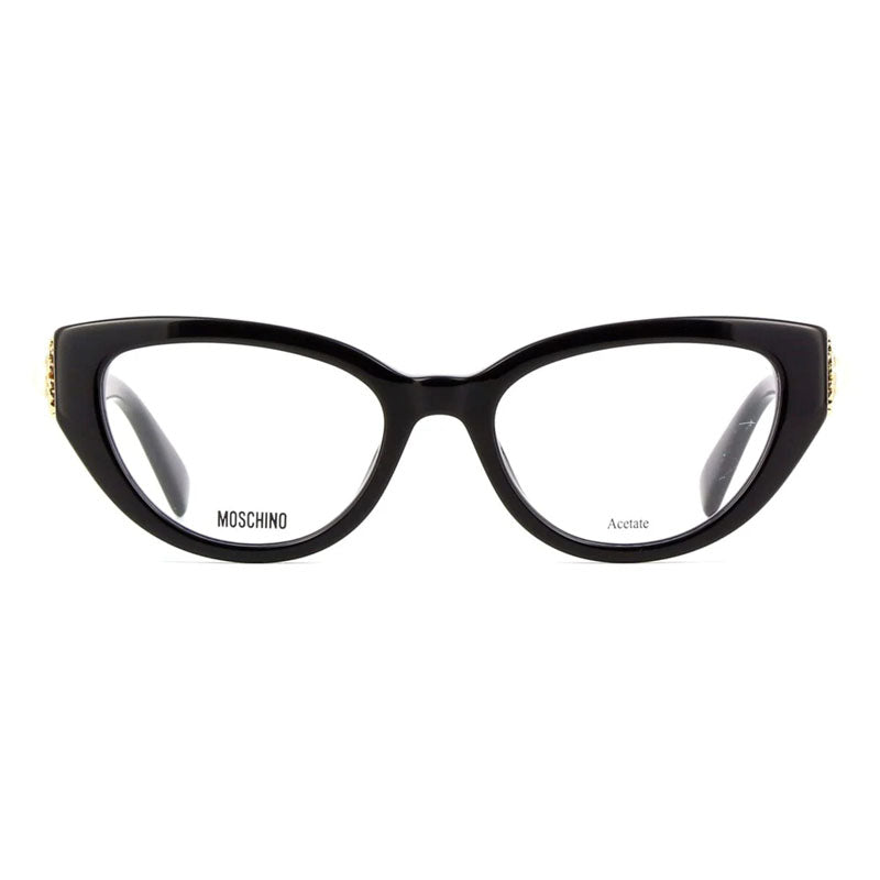 Moschino Eyeglasses Cat Eye Full Rim, Burgundy Frame and Clear Demo Lenses Lens MOS6310LHF00