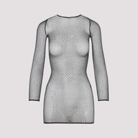 Balenciaga Crystal Mesh Mini Top Women