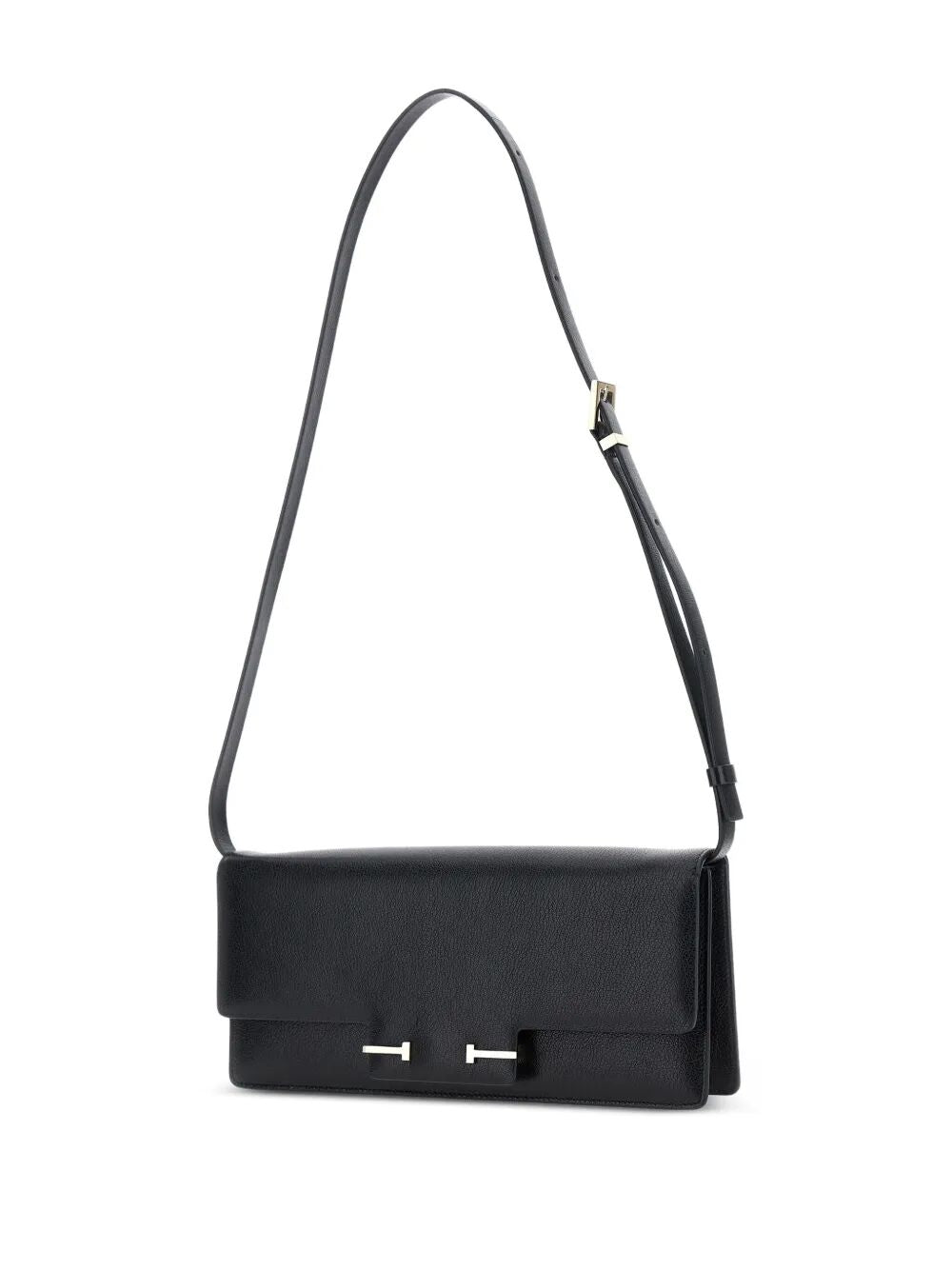 TOM FORD Supple Grain Leather Aube E/W Shoulder Bag Women