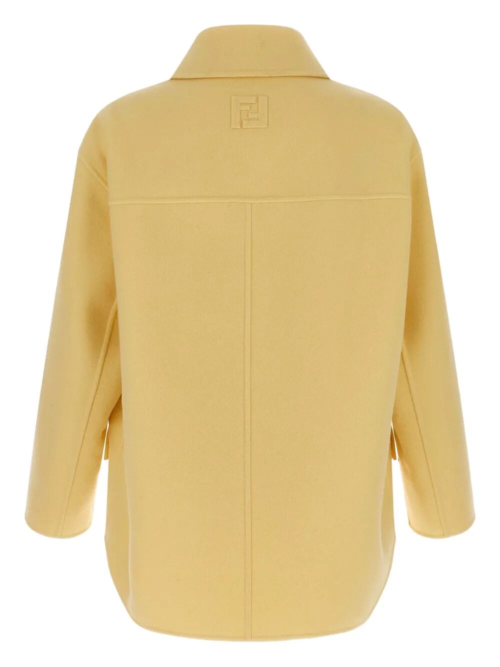 FENDI Wool Double-Breasted Pea Coat Women