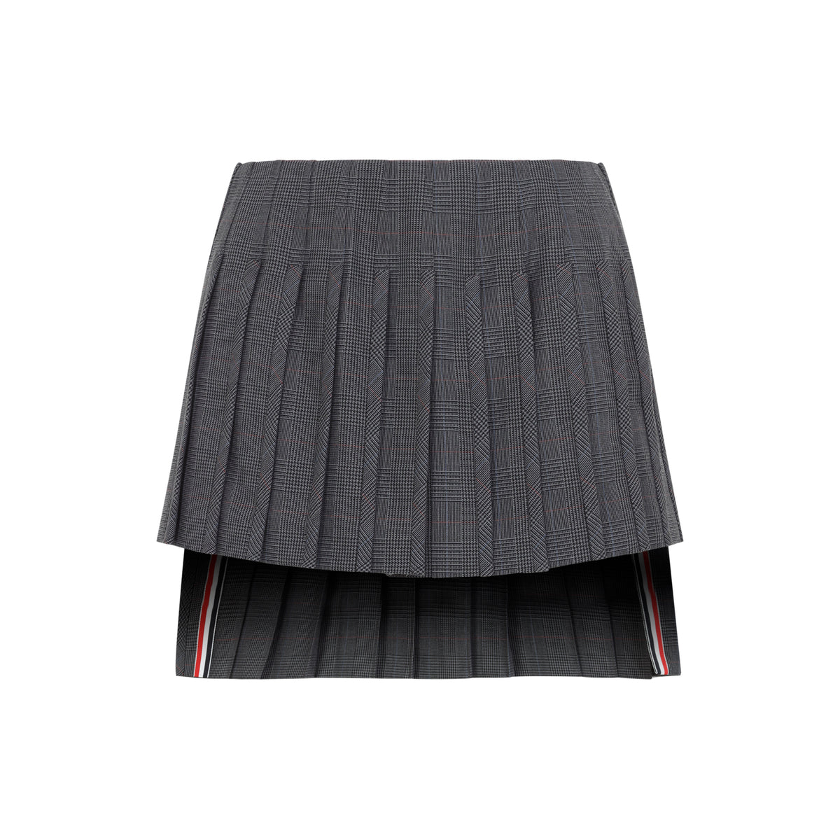 Thom Browne Low Rise Mini Narrow Pleated Skirt Women