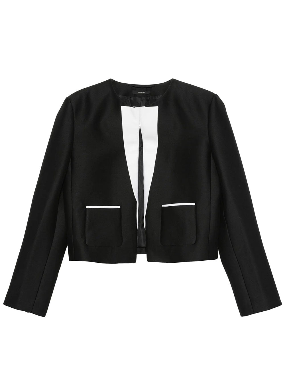 TOM FORD Tom Ford Women Giacca "Spencer" In Radzimir Di Lana E Seta Con Dettagli A Contrasto