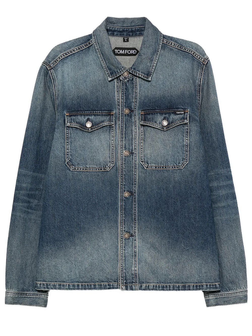 TOM FORD Tom Ford Men Giacca In Denim Con Effetto Schiarito