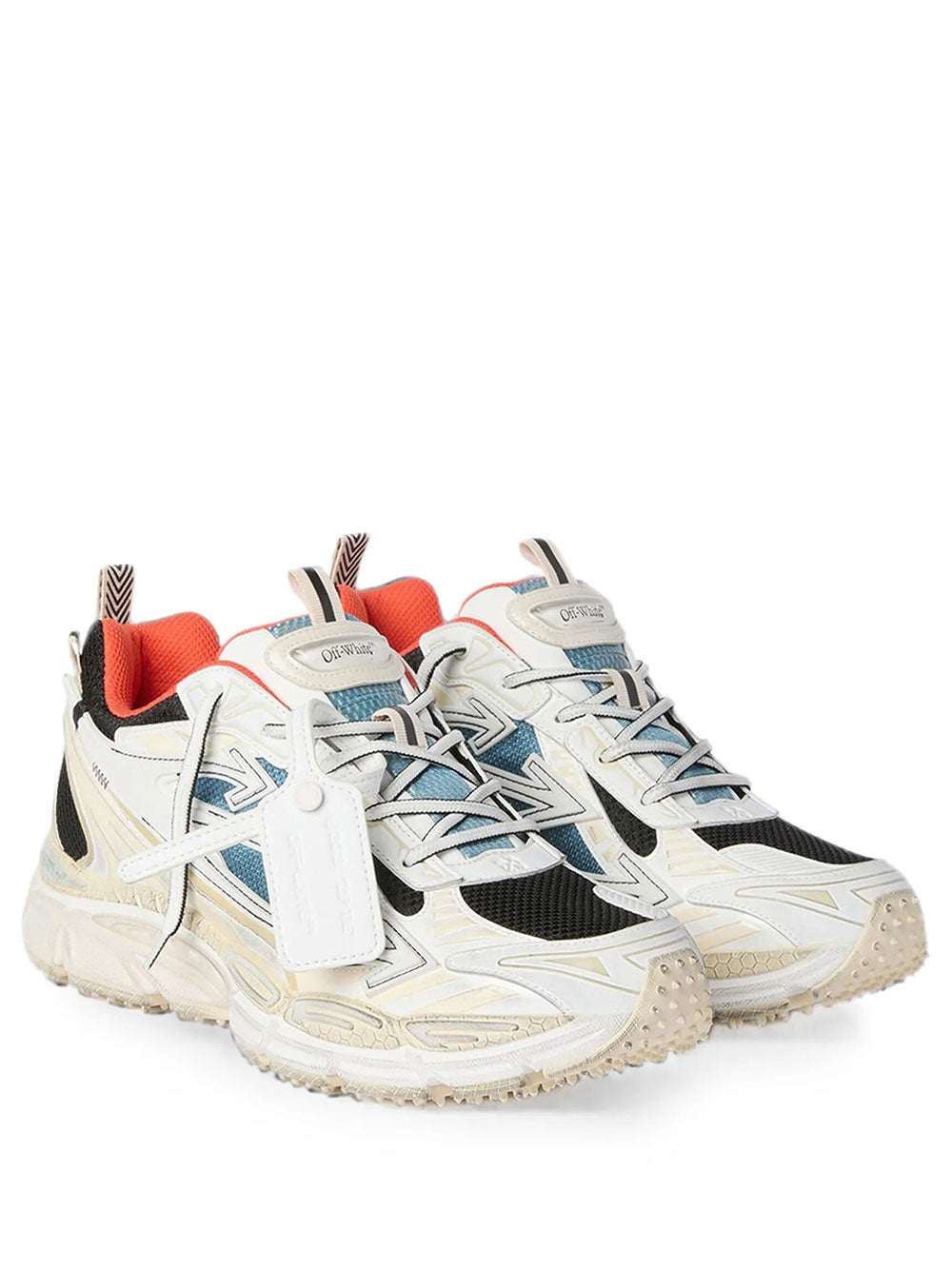 Off-White Men Sneakers "Be Right Back" Effetto Worn Out