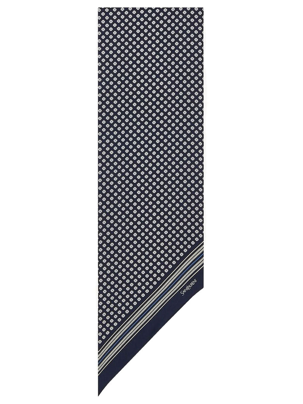 SAINT LAURENT PARIS Sciarpa Lavallière In Twill Di Seta Women