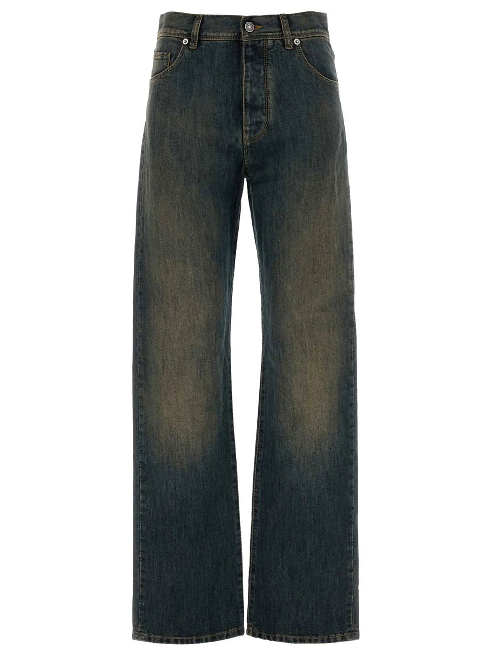 FENDI Jeans Lunghi In Denim Lavato Women