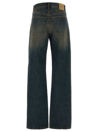 FENDI Jeans Lunghi In Denim Lavato Women