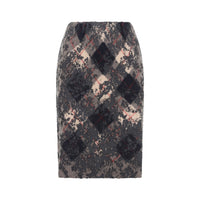 Maison Margiela Argyle Knitwear Midi Skirt Women