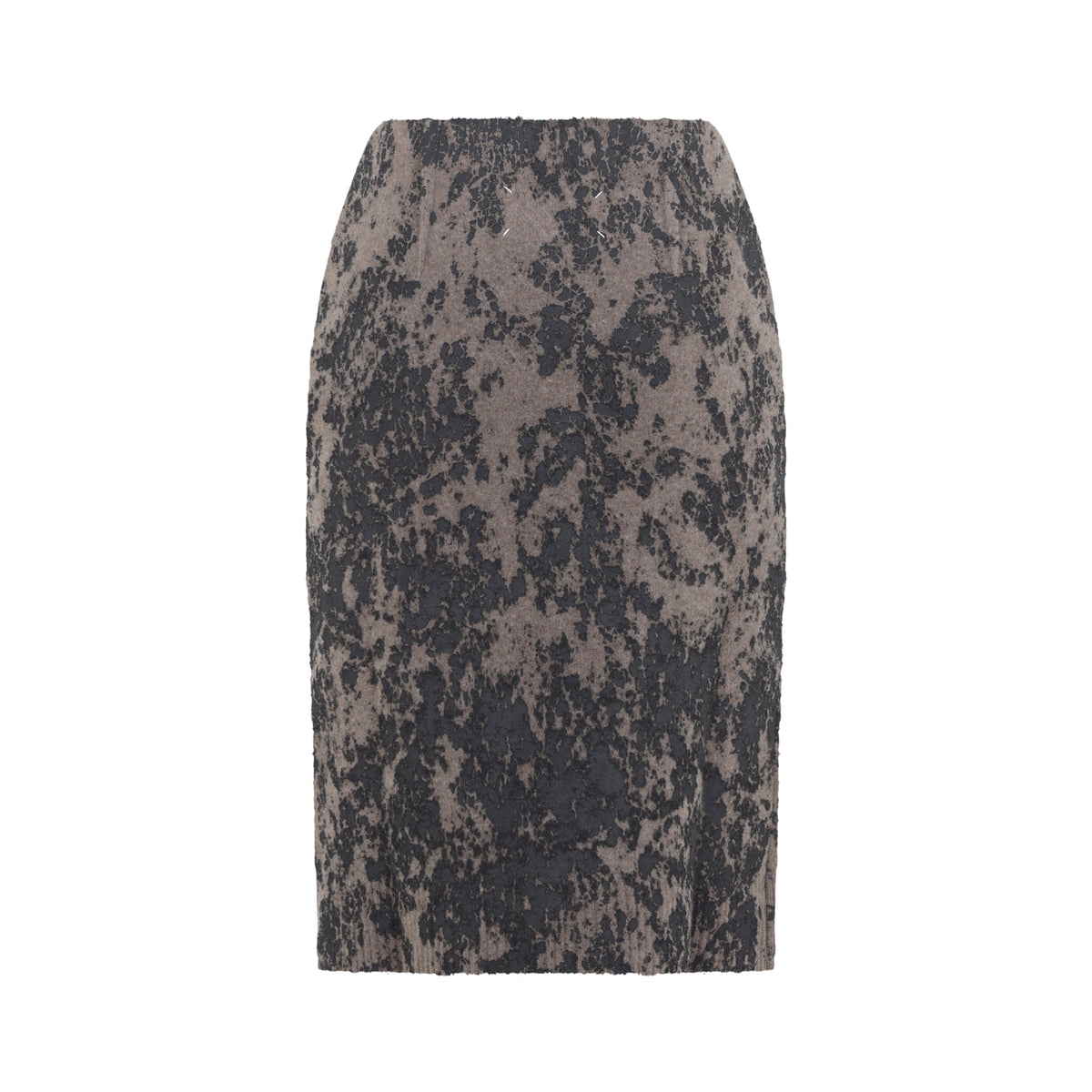 Maison Margiela Argyle Knitwear Midi Skirt Women