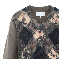 MAISON MARGIELA Maison Margiela Overpainted Argyle Sweater Unisex