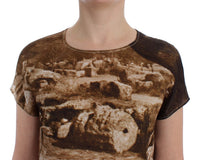 Dolce & Gabbana Enchanted Sicily Taormina Print Silk Women's Blouse