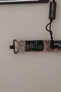 Dolce & Gabbana Dolce & Gabbana Gray Fantasy Print Adjustable Neck Papillon Bow Men's Tie