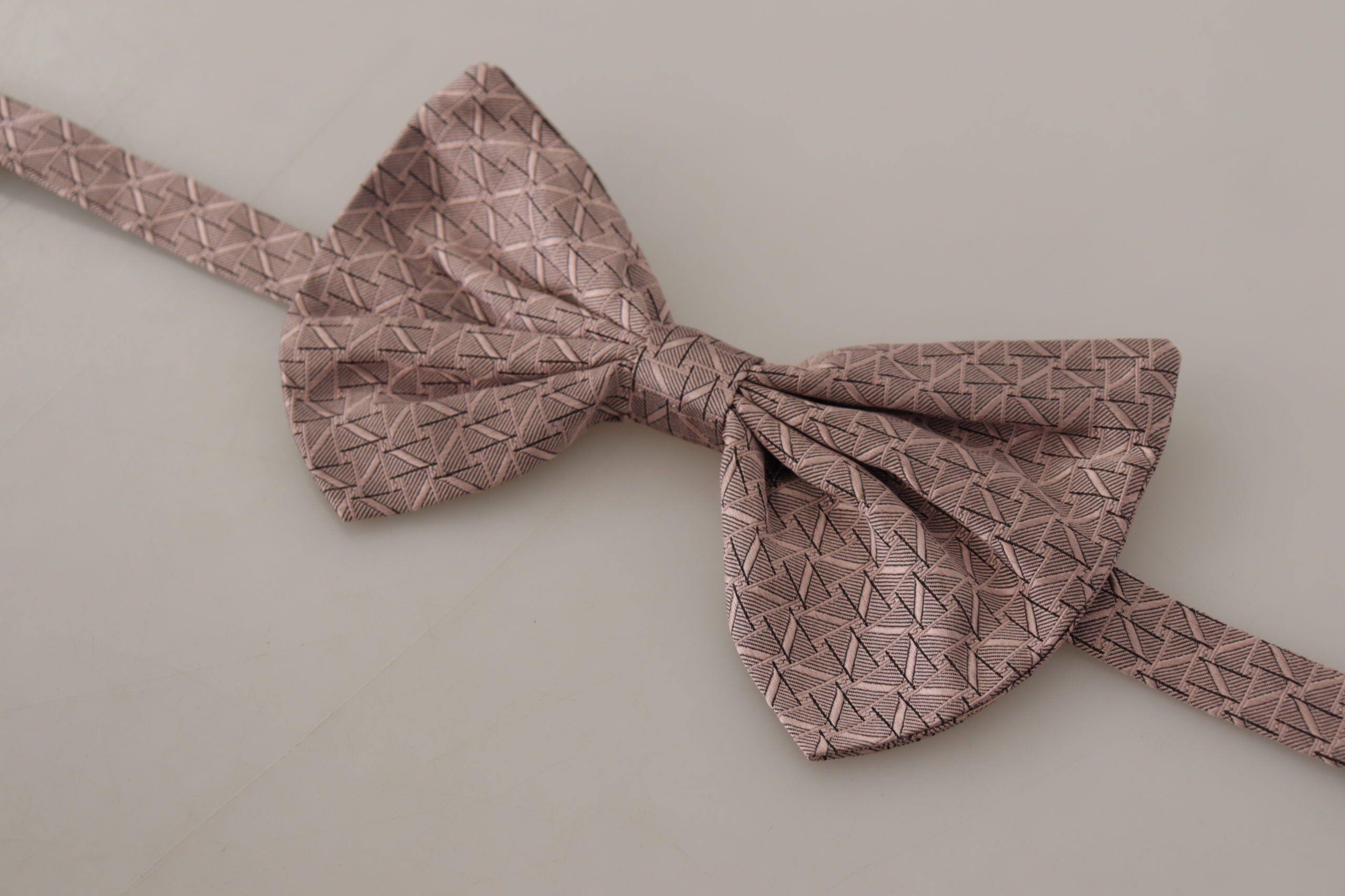Dolce & Gabbana Dolce & Gabbana Gray Fantasy Print Adjustable Neck Papillon Bow Men's Tie
