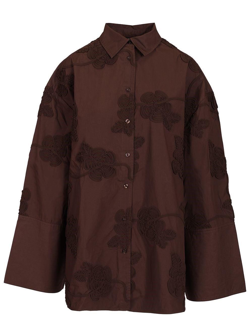 Rotate Women Flower Oversized Shirt