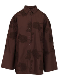 Rotate Women Flower Oversized Shirt
