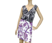 Gucci Gucci Women's V-Neck Runway Multi Color Silk Floral Dress