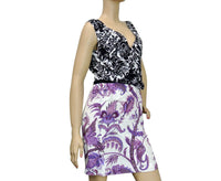 Gucci Gucci Women's V-Neck Runway Multi Color Silk Floral Dress