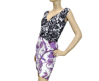 Gucci Gucci Women's V-Neck Runway Multi Color Silk Floral Dress
