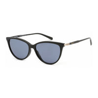 Salvatore Ferragamo Salvatore Ferragamo Sunglasses Cat Eye Full Rim, Black Frame and Blue Lens SF2870S001