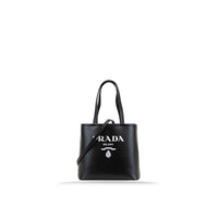Prada Logo Leather Tote Bag Women