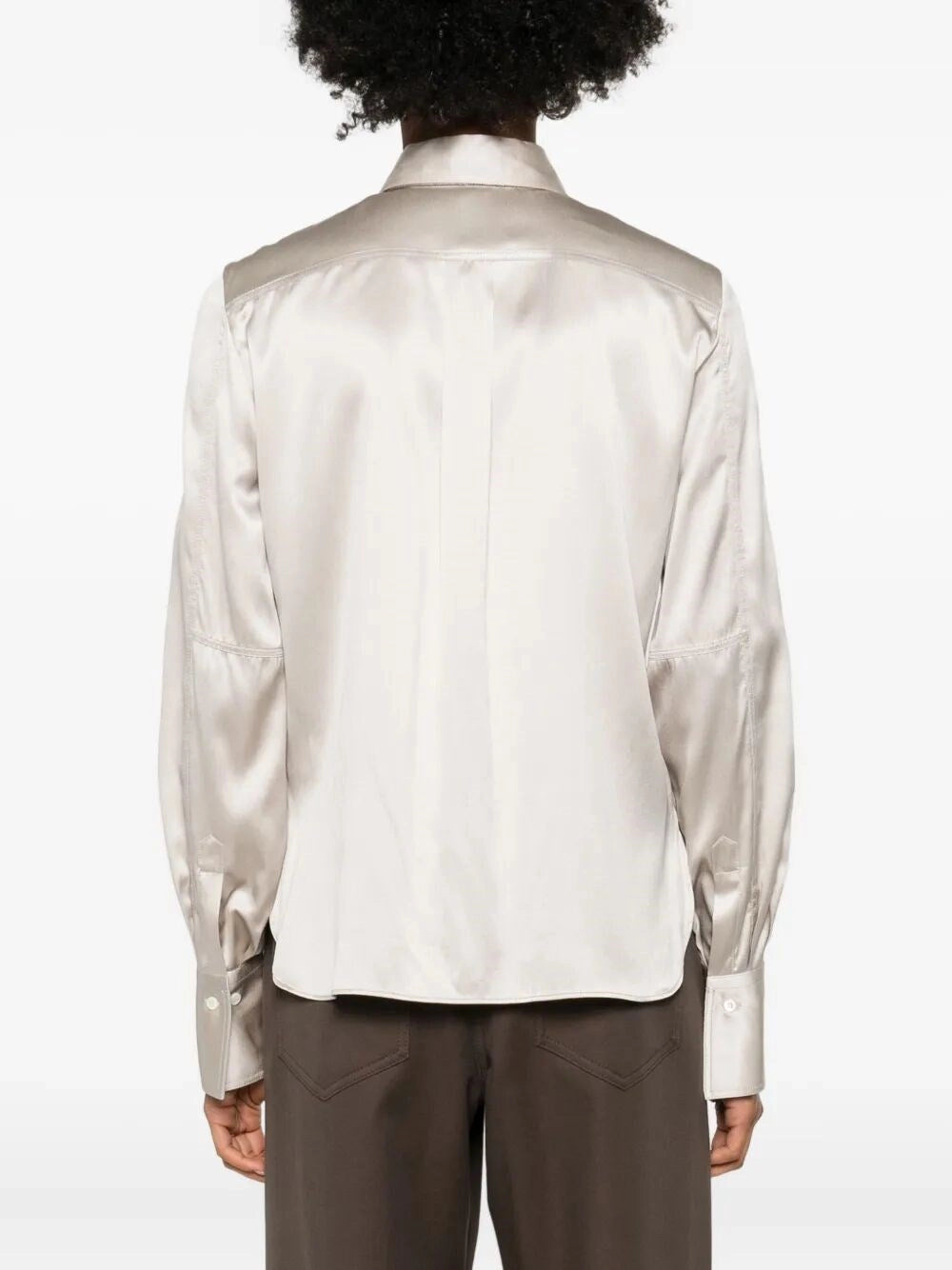 Brunello cucinelli Brunello Cucinelli Women Satin Shirt With Monili
