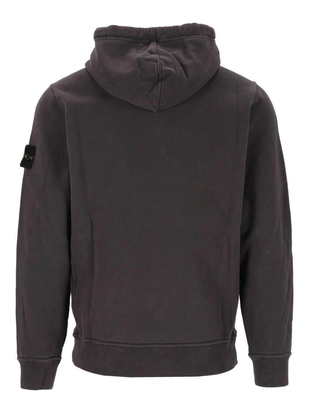Stone Island Men Brushed Organic Cotton Hoodie