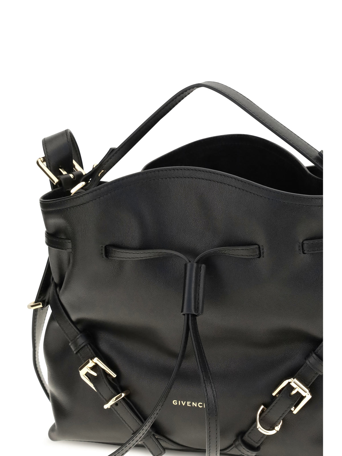 Givenchy Women Small Voyou Bucket Handbag In Glossy Leather