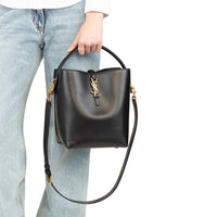 SAINT LAURENT Saint Laurent Le 37 Small Leather Bucket Bag Women