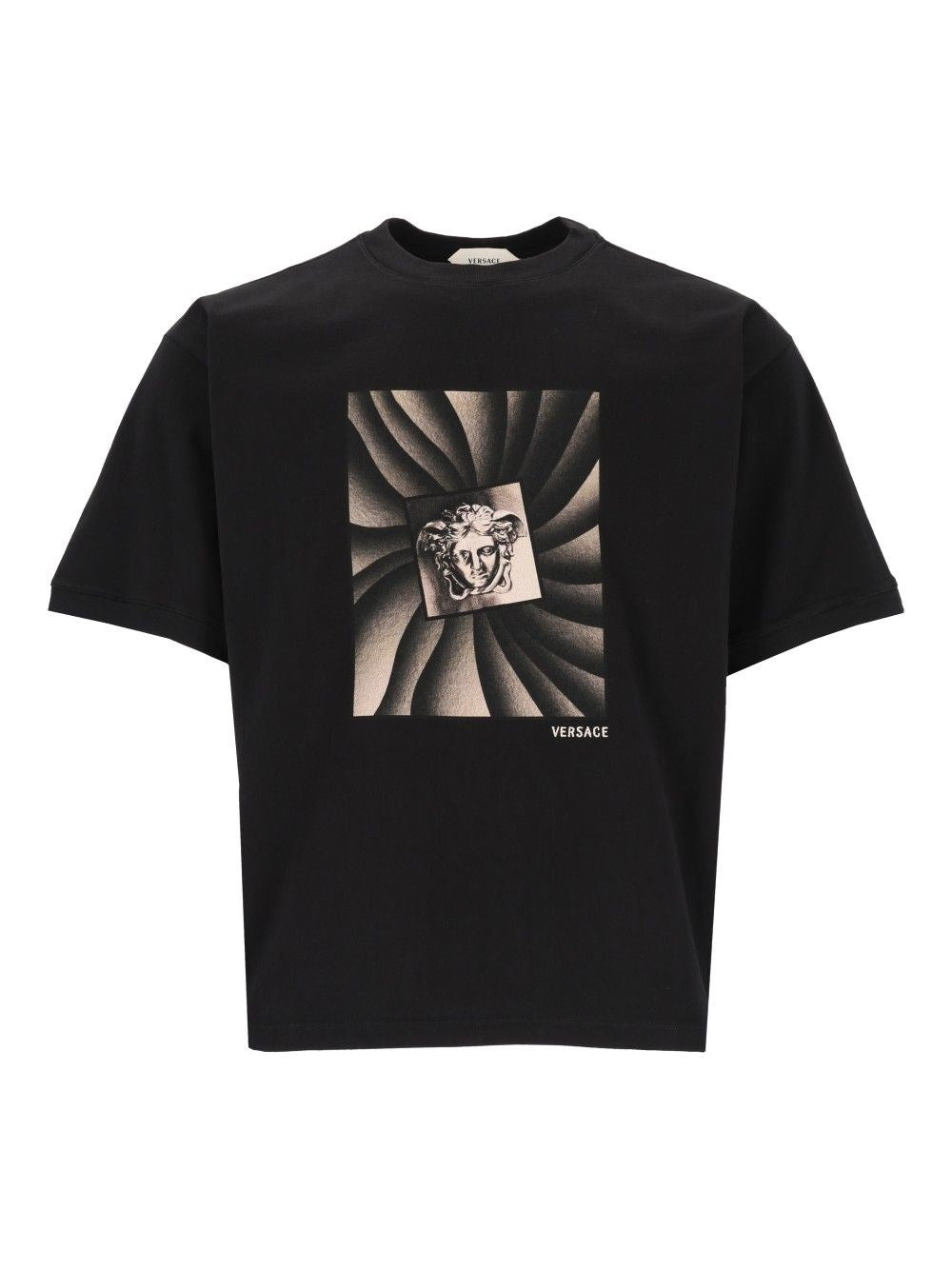 Versace Men Regular-Fit Cotton Jersey T-Shirt With Print