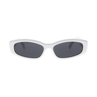 Celine Sunglasses Cat Eye Full Rim, Shiny Ivory Frame and Smoke Lens CL40252I25A