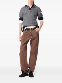 Miu Miu Women Five-Pocket Bull Denim Trousers
