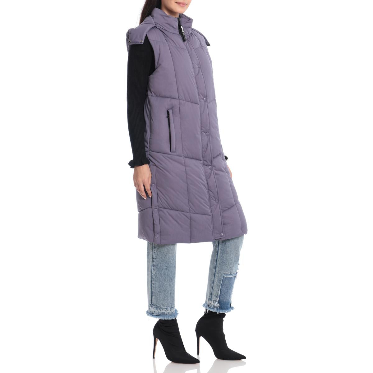 Womens Quilted Longline Vest