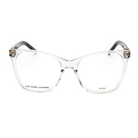 Marc Jacobs Eyeglasses Square Full Rim, Transparent Grey Frame and Clear Demo Lens Lens MARC6000KB700