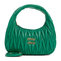 Miu Miu Small Wander Matelassé Hobo Bag Women