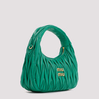 Miu Miu Small Wander Matelassé Hobo Bag Women