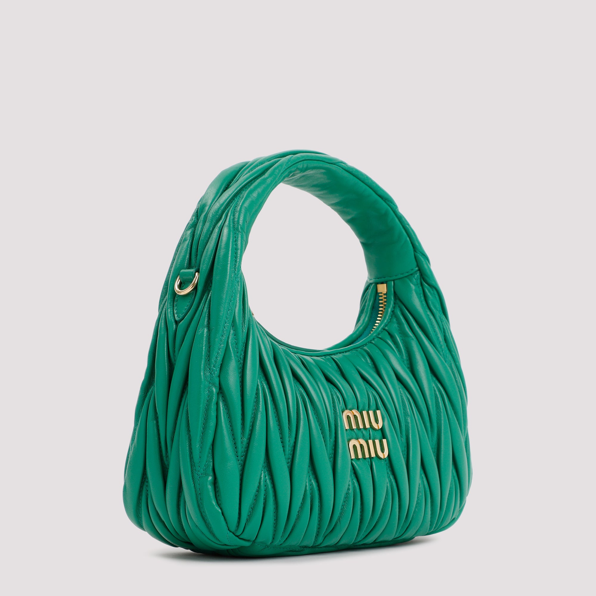 Miu Miu Small Wander Matelassé Hobo Bag Women