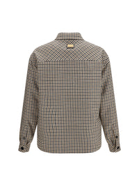 DOLCE & GABBANA Dolce & Gabbana Men Quilted Houndstooth Wool Jacket