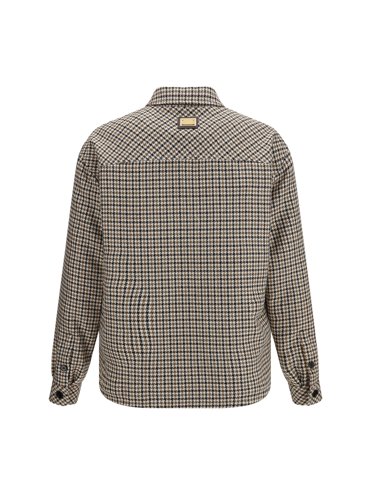DOLCE & GABBANA Dolce & Gabbana Men Quilted Houndstooth Wool Jacket