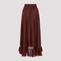 ZIMMERMANN Aster Silk Maxi Skirt Women